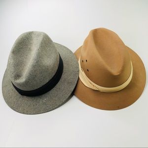 Vintage Fedora Hat BOLLMAN USA Size L Designer Collection Safari Felt Pure Wool